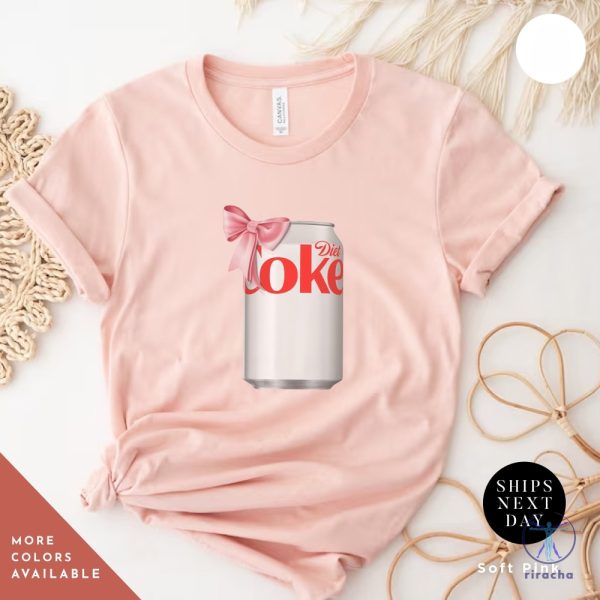 Diet Coke Can T Shirt I Need A Diet Coke Dietcoke Pink Bow Tshirt Pink Diet Coke Shirt riracha 8