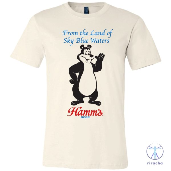 Hamms Shirt Hamms Bear Shirt Sky Blue Water T Shirt Hamms Beer Shirt riracha 1