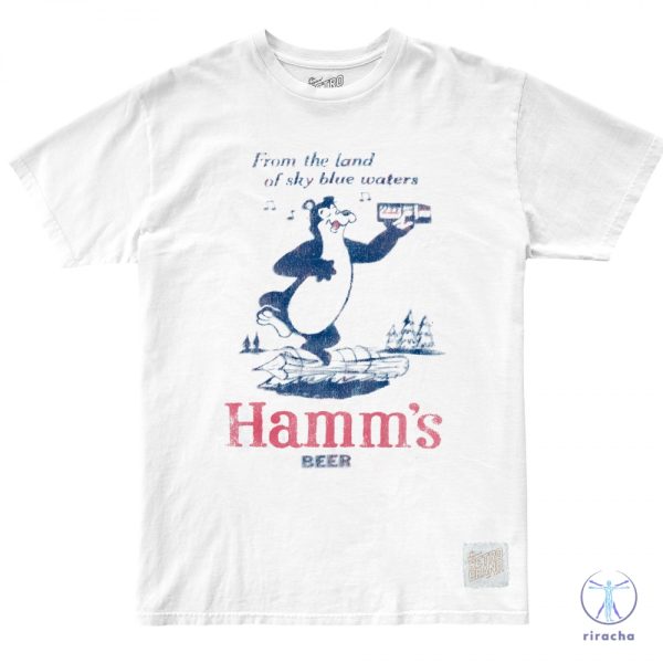 Hamms Beer From The Land Of Sky Blue Waters Bear T Shirt Hamms Beer Shirt riracha 1