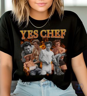 Jeremy Allen White Calvin Klein Yes Chef Shirt Tshirt The Bear 90S Bootleg Retro Merch riracha 4