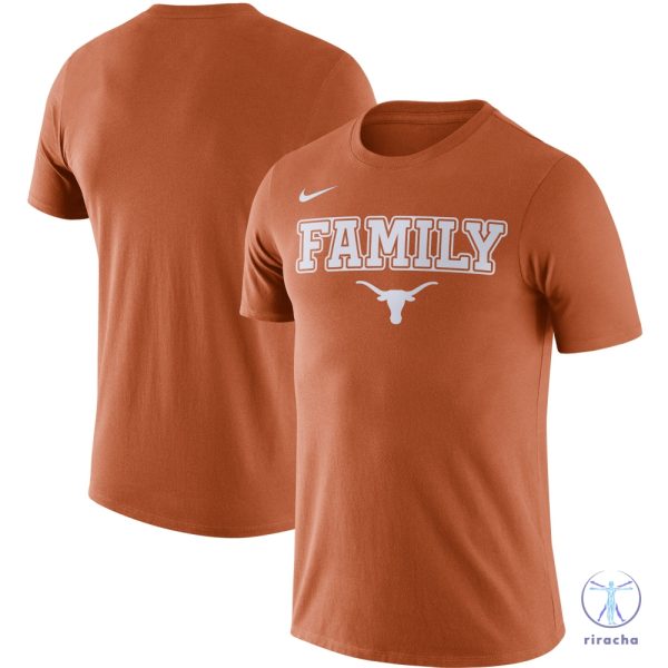 Mens Nike Texas Orange Texas Longhorns Family T Shirt riracha 3