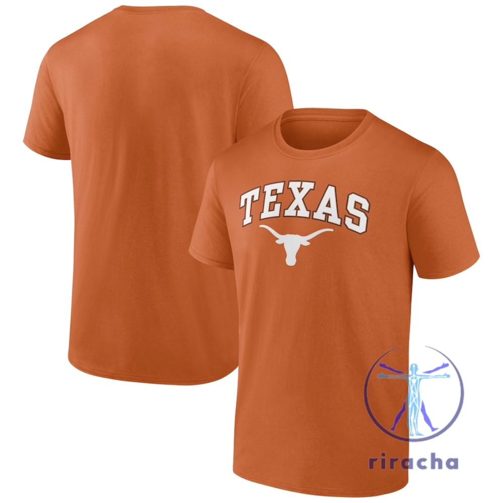 Mens Fanatics Burnt Orange Texas Longhorns Campus T Shirt