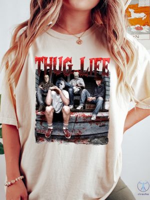 Thug Life Horror Movie Shirt Halloween Scary Movies Shirt Thug Life Horror Shirt riracha 5