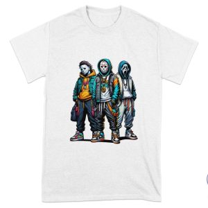 Thug Life Unique Horror Movie Characters Graphic T Shirt Thug Life Horror Shirt riracha 2