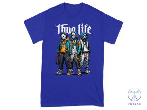 Thug Life Unique Horror Movie Characters Graphic T Shirt Thug Life Horror Shirt riracha 4