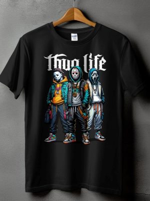 Thug Life Unique Horror Movie Characters Graphic T Shirt Thug Life Horror Shirt riracha 5