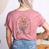 Bee Kind Shirt Wildflowers T Shirt Women Floral Tee Be Kind Back Print Aesthetic Flower Shirt riracha 1