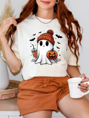 Halloween Ghost Shirt Cute Halloween Shirt Halloween Womens Shirt Spooky Season Shirt riracha 3