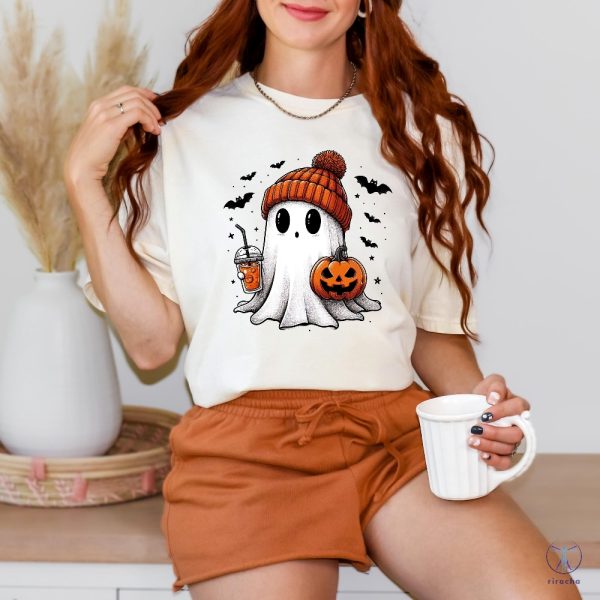 Halloween Ghost Shirt Cute Halloween Shirt Halloween Womens Shirt Spooky Season Shirt riracha 3