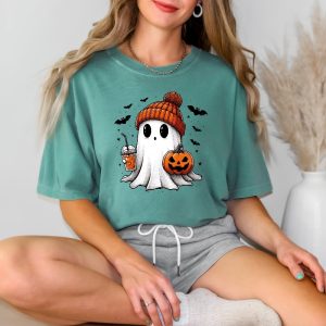 Halloween Ghost Shirt Cute Halloween Shirt Halloween Womens Shirt Spooky Season Shirt riracha 4