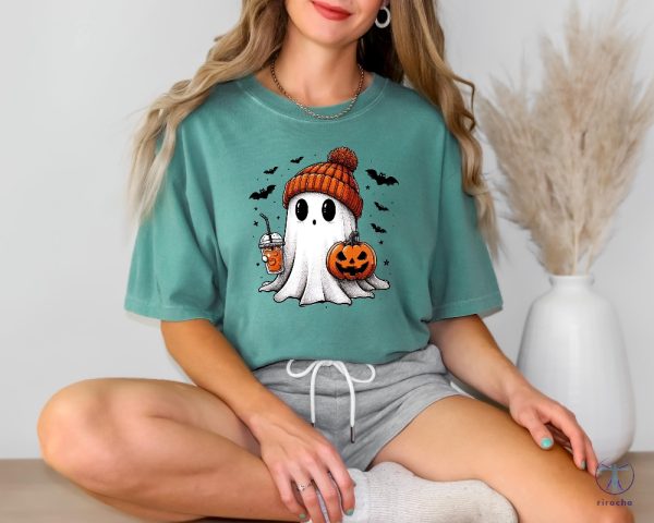 Halloween Ghost Shirt Cute Halloween Shirt Halloween Womens Shirt Spooky Season Shirt riracha 4