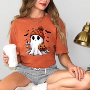 Halloween Ghost Shirt Cute Halloween Shirt Halloween Womens Shirt Spooky Season Shirt riracha 5