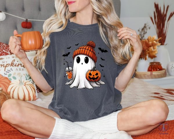 Halloween Ghost Shirt Cute Halloween Shirt Halloween Womens Shirt Spooky Season Shirt riracha 6