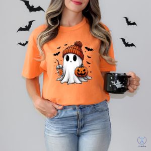 Halloween Ghost Shirt Cute Halloween Shirt Halloween Womens Shirt Spooky Season Shirt riracha 7