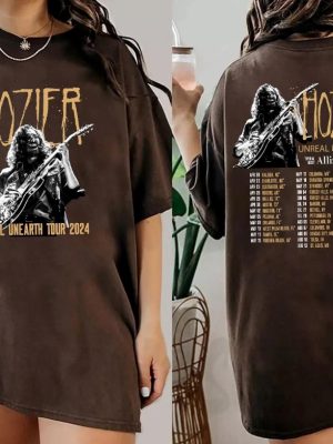 Hozier Unreal Unearth Shirt Hozier Tour 2024 Music Tour Shirt Hozier Tour Shirt riracha 2