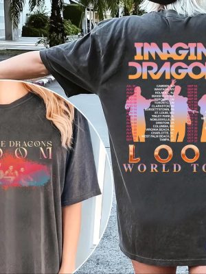 Loom Tour 2024 Imagine Dragons Shirt Imagine Dragons T Shirt Dragons Fan Gift Loom Tour 2024 Shirt riracha 2