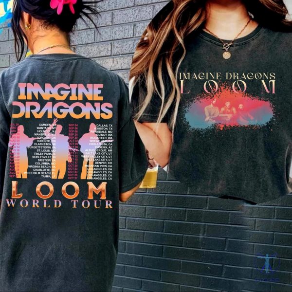 Loom Tour 2024 Imagine Dragons Shirt Imagine Dragons T Shirt Dragons Fan Gift Loom Tour 2024 Shirt riracha 3