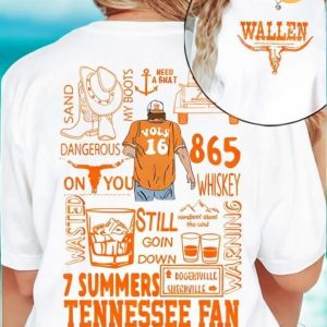 Morgan Wallen 7 Summer Tennessee Fan T Shirt Morgan Wallet Shirt Tennessee Vols Wallen Sweatshirt riracha 3