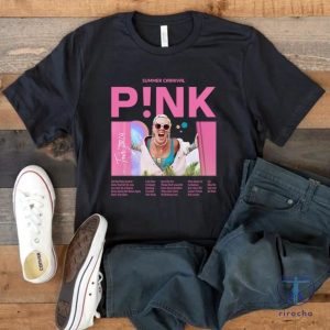 Pink Summer Carnival Tour T Shirt Pink Tour 2024 T Shirt Pink Concert Tee riracha 2