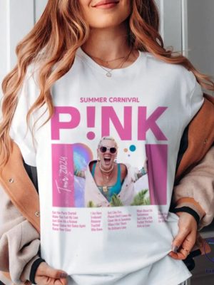 Pink Summer Carnival Tour T Shirt Pink Tour 2024 T Shirt Pink Concert Tee riracha 3