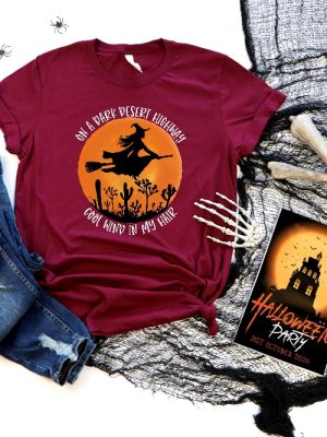 On A Dark Desert Highway Cool Wind In My Hair Halloween Shirt On A Dark Desert Highway Shirt riracha 4