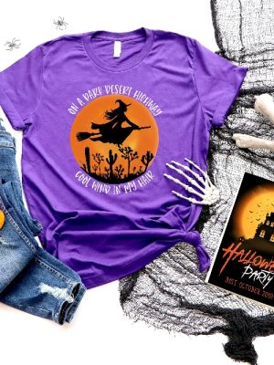 On A Dark Desert Highway Cool Wind In My Hair Halloween Shirt On A Dark Desert Highway Shirt riracha 5