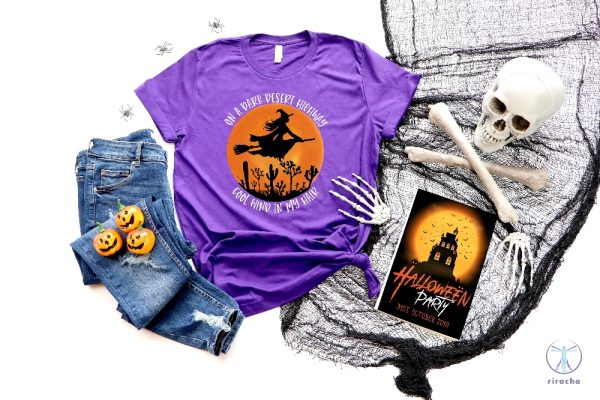 On A Dark Desert Highway Cool Wind In My Hair Halloween Shirt On A Dark Desert Highway Shirt riracha 5