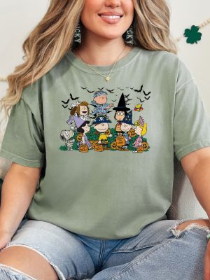 Halloween Peanuts Characters Trick Or Treat T Shirt Cute Halloween T Shirt Halloween T Shirt riracha 2