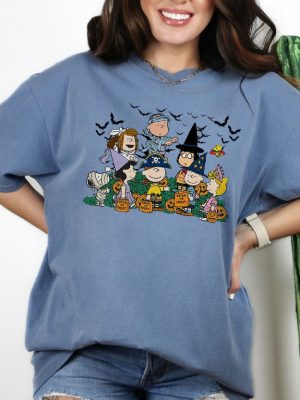 Halloween Peanuts Characters Trick Or Treat T Shirt Cute Halloween T Shirt Halloween T Shirt riracha 3