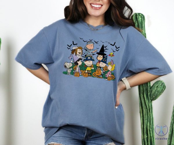 Halloween Peanuts Characters Trick Or Treat T Shirt Cute Halloween T Shirt Halloween T Shirt riracha 3