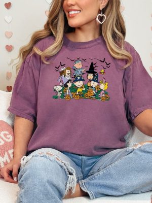 Halloween Peanuts Characters Trick Or Treat T Shirt Cute Halloween T Shirt Halloween T Shirt riracha 6