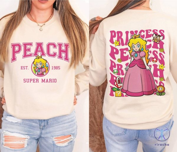 Princess Peach Shirt Super Mario Luigi Princess Peach Bowser Shirt Mario Bros Shirt Princess Peach Shirt riracha 1