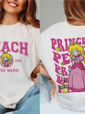 Princess Peach Shirt Super Mario Luigi Princess Peach Bowser Shirt Mario Bros Shirt Princess Peach Shirt riracha 3