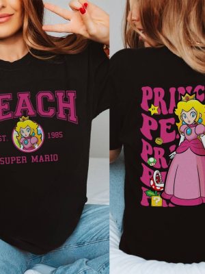 Princess Peach Shirt Super Mario Luigi Princess Peach Bowser Shirt Mario Bros Shirt Princess Peach Shirt riracha 4