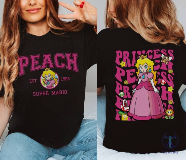 Princess Peach Shirt Super Mario Luigi Princess Peach Bowser Shirt Mario Bros Shirt Princess Peach Shirt riracha 4