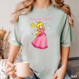 Princess Peach Shirt Super Mario Bros Shirt Mario Family Shirts Mario Princess Peach Shirt riracha 2