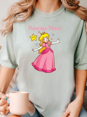 Princess Peach Shirt Super Mario Bros Shirt Mario Family Shirts Mario Princess Peach Shirt riracha 2