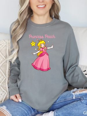 Princess Peach Shirt Super Mario Bros Shirt Mario Family Shirts Mario Princess Peach Shirt riracha 3