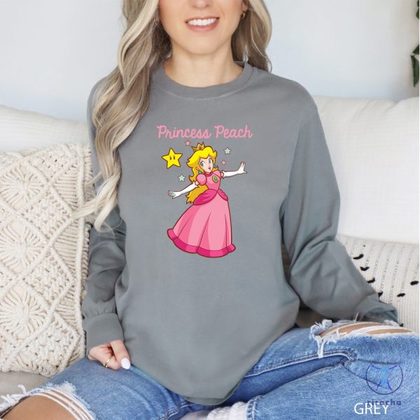 Princess Peach Shirt Super Mario Bros Shirt Mario Family Shirts Mario Princess Peach Shirt riracha 3