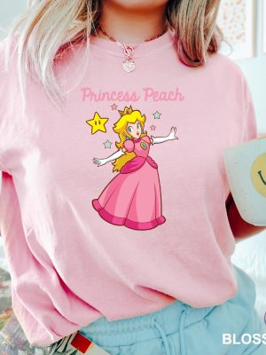 Princess Peach Shirt Super Mario Bros Shirt Mario Family Shirts Mario Princess Peach Shirt riracha 4