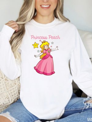 Princess Peach Shirt Super Mario Bros Shirt Mario Family Shirts Mario Princess Peach Shirt riracha 6