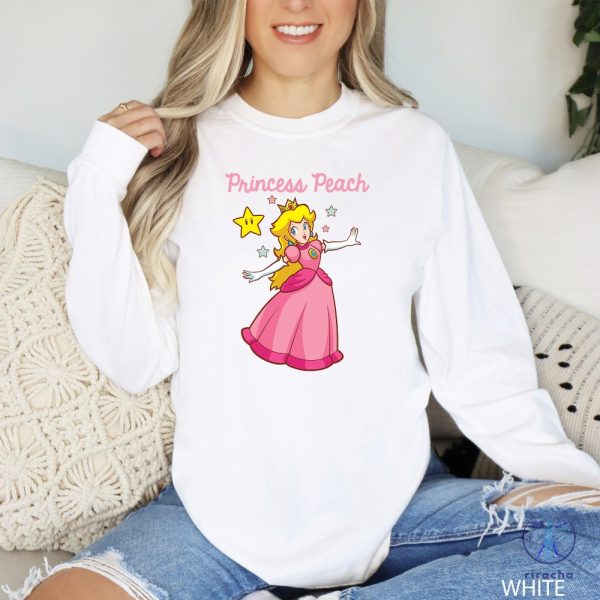 Princess Peach Shirt Super Mario Bros Shirt Mario Family Shirts Mario Princess Peach Shirt riracha 6