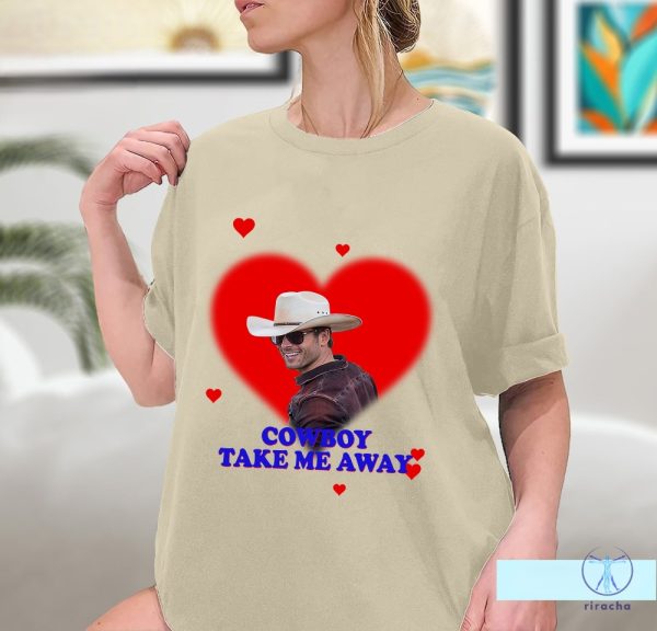 Cowboy Take Me Away Glen Powell Shirt If You Feel It Chase It Shirt Twisters 2024 Glen Powell Movies riracha 3