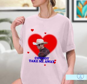 Cowboy Take Me Away Glen Powell Shirt If You Feel It Chase It Shirt Twisters 2024 Glen Powell Movies riracha 4