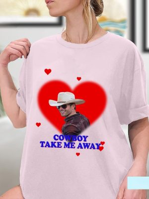 Cowboy Take Me Away Glen Powell Shirt If You Feel It Chase It Shirt Twisters 2024 Glen Powell Movies riracha 4