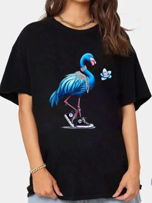 Blue Flamingo Kamala Harris Shirt Harris 2024 T Shirt Madam President T Shirt Blue Flamingo Harris 2024 Shirt riracha 2