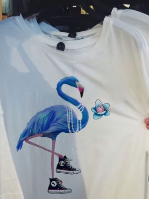 Flamingo Chucks And Pearls Shirt Blue Flamingo T Shirt Blue Flamingo Kamala Harris Shirt riracha 2