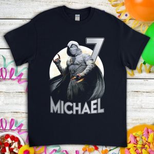 Moon Knight Superhero Birthday Shirt Comic Fan Kids Toddler Birthday T Shirt riracha 2