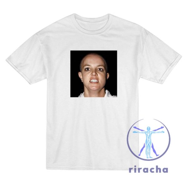 Bald Britney Spears T Shirt Bald Britney Spears Shirt riracha 1