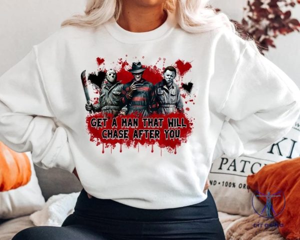 Halloween Scream Sweatshirt Horror Character Shirt Retro Halloween Horror Movie Shirt riracha 2